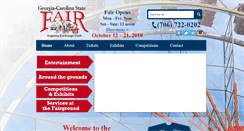 Desktop Screenshot of georgiacarolinastatefair.com